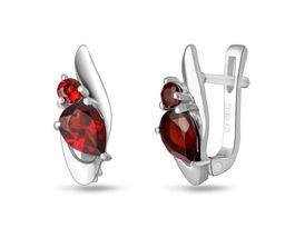 Серьги, гранат, Элиза
