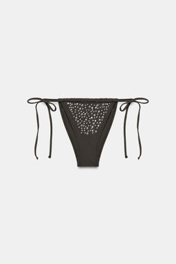 BRAGUITA BIKINI CORTINILLA LAZADAS / Marr?n - Zara фото 8