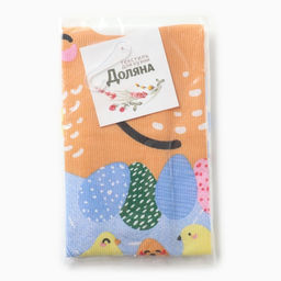Полотенце кух. Доляна Счастливой пасхи 28х46 см, рогожка, 100% хл, 160г/м2  фото 13