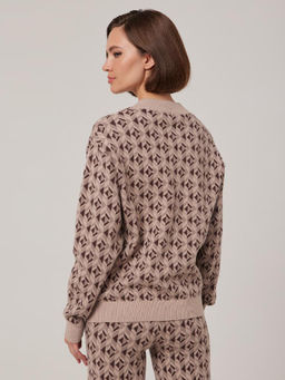 Жакет женский 1231154002 beige/brown - Eleganzza фото 3