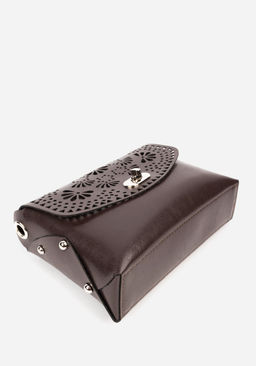 Сумка кроссбоди коричневая 1671 - L-craft фото 4