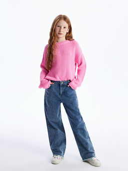 Wideleg K?z ?ocuk Jean Pantolon