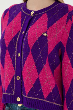 Женский фиолетовый трикотажный кардиган Неожиданная скидка в корзине - U.s. polo assn фото 7