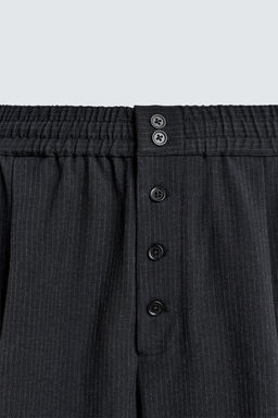 RELAXED FIT PINSTRIPE TROUSERS - Zara фото 8