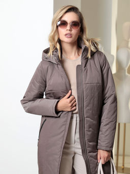 25418 Пальто коричневый - Dizzyway фото 3