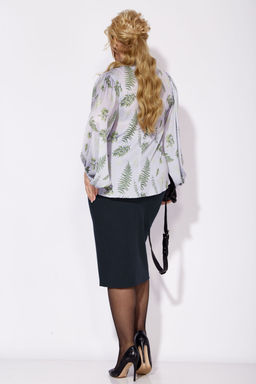 Костюм Anastasia 1049 принт листья/черный фото 2