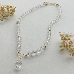 Колье на увеличение из Горного Хрусталя