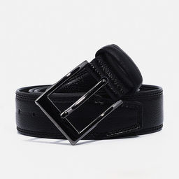 Ремень мужской, ширина 4 см, винт, пряжка металл, цвет чёрный