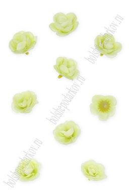 Головки цветов "Роза" 3,5 см (20 шт) SF-7874, фисташковый №23