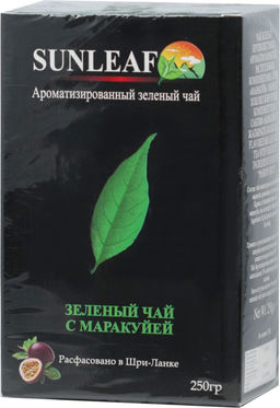 SUNLEAF. Green Tea Passion Fruit 250 гр. карт.упаковка