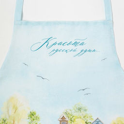 Фартук кухонный «Этель. Маки», 70×60 см, 100% хлопок, рогожка 160 г/м²