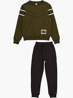 Костюм спортивный для девочки	 UD 7322 хаки - Mini maxi фото 3