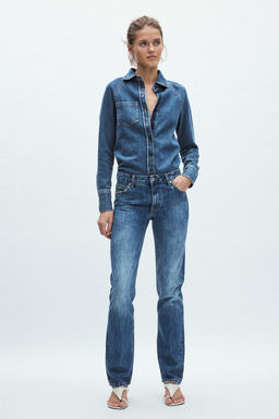 ZW COLLECTION SLIM FIT MID-RISE JEANS