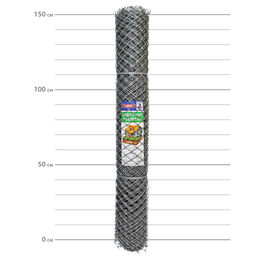 Решетка заборная З-40 (яч.40х40мм) рулон 1.5х10м Эконом (серый) пластиковая