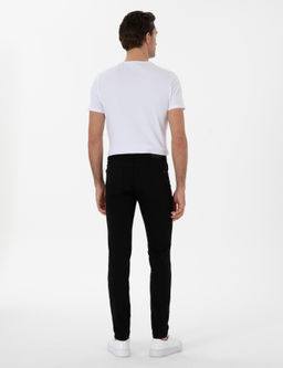 Siyah Slim Fit Pamuk Kar___ml_ Jean Pantolon - Cacharel фото 4