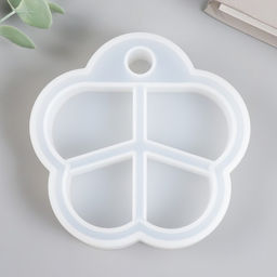 Молд силикононовый «Шкатулка цветок - средний ярус» 10,2 х 10,8 х 2,6 см