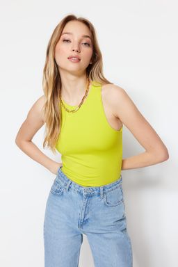 Sar? Halter Yaka Vucuda Oturan Esnek Alttan C?tc?tl? Orme Body TWOSS20BD0044