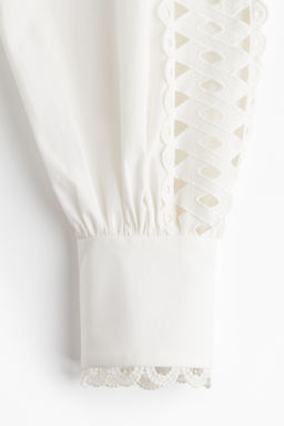 Vestido de popelina con detalles bordados - H&m фото 8