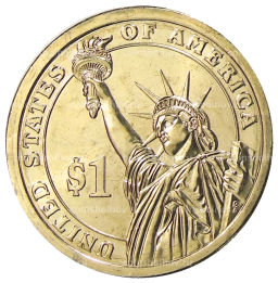 1 доллар 2013 года D США 27-й президент США Уильям Тафт