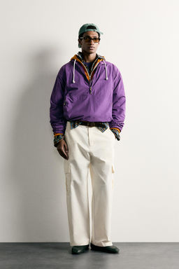 PANTAL?N CARGO RELAXED FIT / Blanco roto