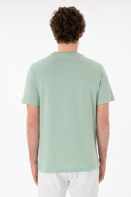 Erkek Regular Fit Bisiklet Yaka Su Ye_ili Basic Ti__rt Sepette S_rpriz _ndirim - U.s. polo assn фото 6