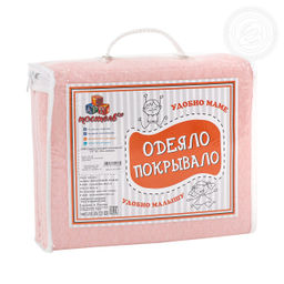 Соты розовые 100*150/1 шт. Детские одеяла-покрывала (трикотаж)