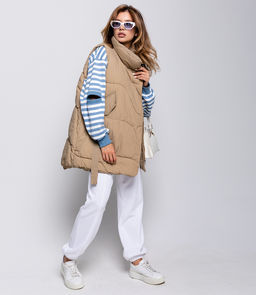 Жилет #КТ2273 (2), бежевый - Dommod фото 3