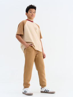 Футболка оверсайз Колор блок Крем-брюле 7+ - Bungly фото 5