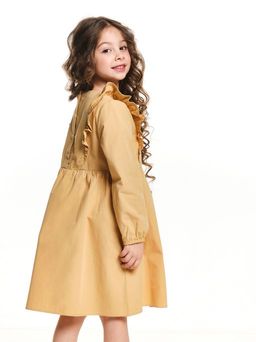 Платье для девочки нарядное праздничное в садик UD 7352 бежевый - Mini maxi фото 8