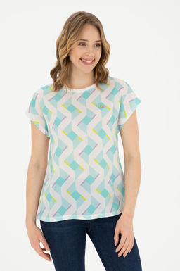 Женская мятная футболка - U.s. polo assn фото 8