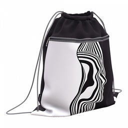 Цена за 1 шт. Мешок для обуви ErichKrause с карманом на молнии 500х410мм Side View