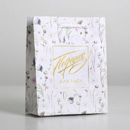 Пакет ламинированный Gift for you, S 12 х 15 х 5,5 см