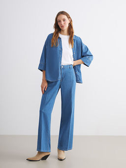 Straight Fit Kad?n Jean Pantolon