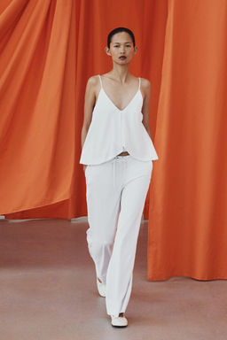 TOP VOLANTES SUPIMA® / Blanco