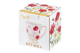 Кружка 300 мл 11*8*11 см Маки на ножке, NEW BONE CHINA - Elan gallery фото 6