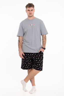 Пижама футболка и шорты М125115Псч