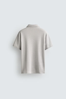 POLO ESTRUCTURA WAFFLE / Gris perla - Zara фото 9