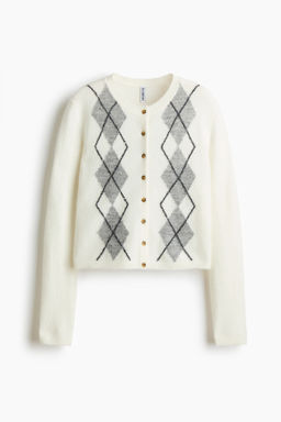 C?rdigan en punto jacquard