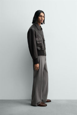 LIMITED EDITION CROPPED LEATHER JACKET - Zara фото 12