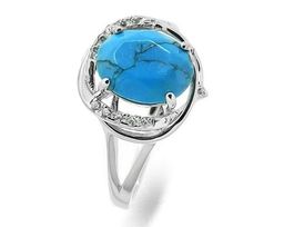 Кольцо из серебра бирюза пресс., МЦВ958