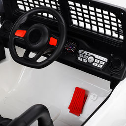 Электромобиль детский "Городской внедорожник" (цвет белый)