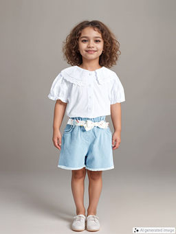 Beli Lastikli Kemerli K?z Bebek Jean ?ort
