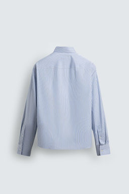 CAMISA RELAXED FIT RAYAS LIMITED EDITION / Celeste lavado - Zara фото 8