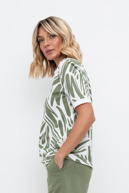 VERY NEAT _ ЕВТ 3220/сахар,фактура листьев фуфайка жен  фото 3