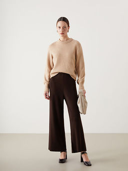 Beli Lastikli Geni? Pa?a Kad?n Triko Pantolon