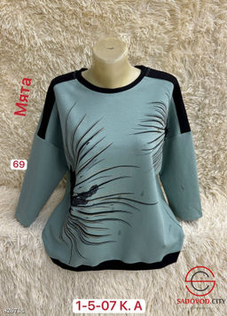 Кофта из хлопка и спандекса