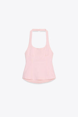 HALTER TOP WITH BOWS - Zara фото 4