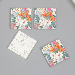 Цена за 4 шт. Декор для творчества акрил Лилии в саду, 0.2?3?3.1 см