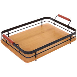 Поднос для завтрака "SHEF" 34,5*24,5*10см с ручками