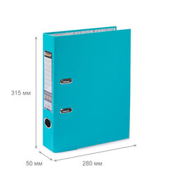 Expert Complete Регистратор PVC, мет.уг. 50 мм 50 шт. Premier A4 арочный механ. (разб.) лён изумрудный EC10121105